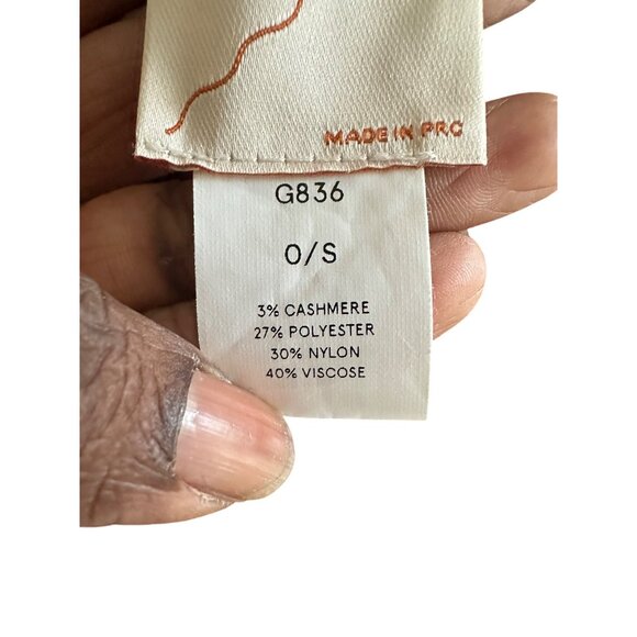 Kerisma Burgundy Asymmetrical Poncho O/S Cashmere Blend Womens Knit Wrap Poncho - Picture 5 of 7